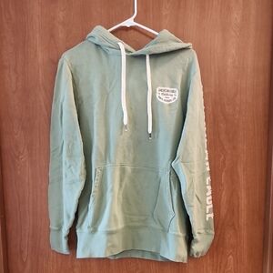 American Eagle Outfitters Green Sweater with Relaxed Fit and Ribbed Cuffs